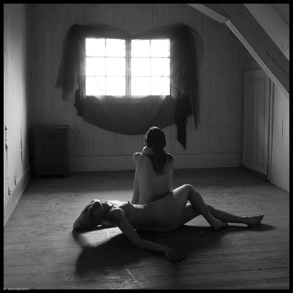 Intimate Attic Nudes by woodplane — canvas wall art