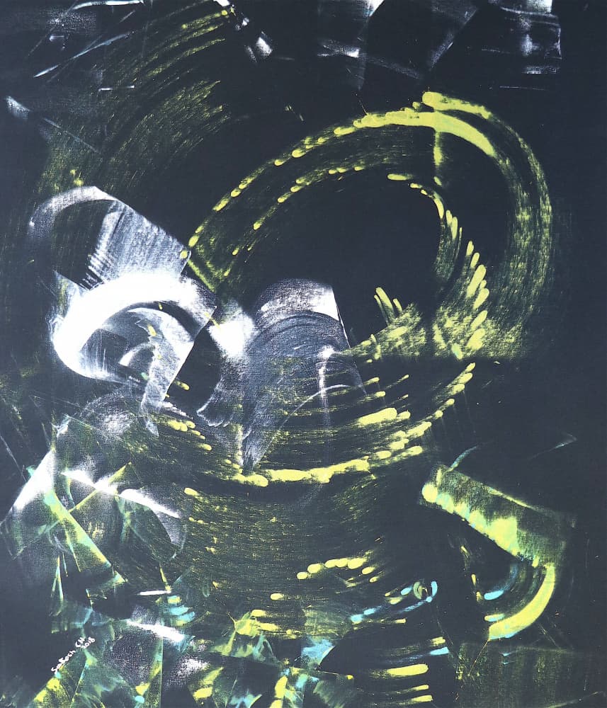 Energetic Abstract Flow by Santhosh ch — canvas wall art