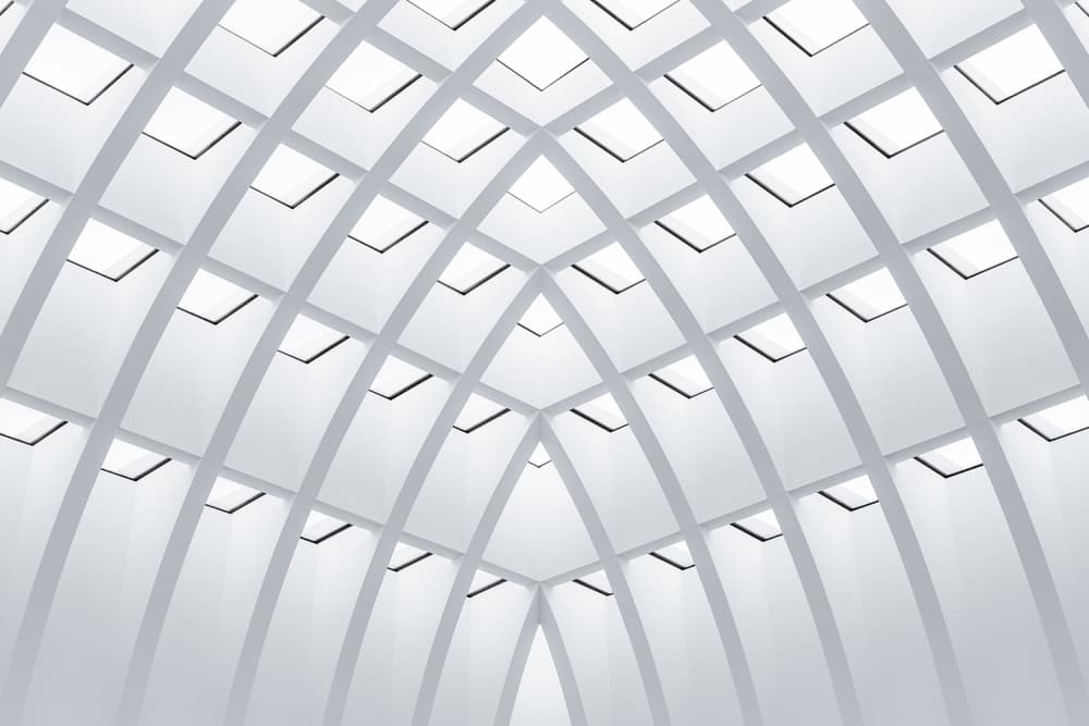 Bright Architectural Curves by Hervé Loire — canvas wall art