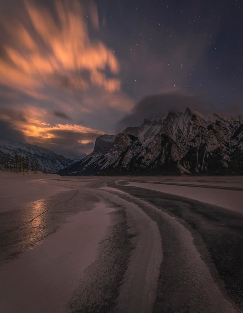 Ethereal Winter Night Sky by James S. Chia — canvas wall art