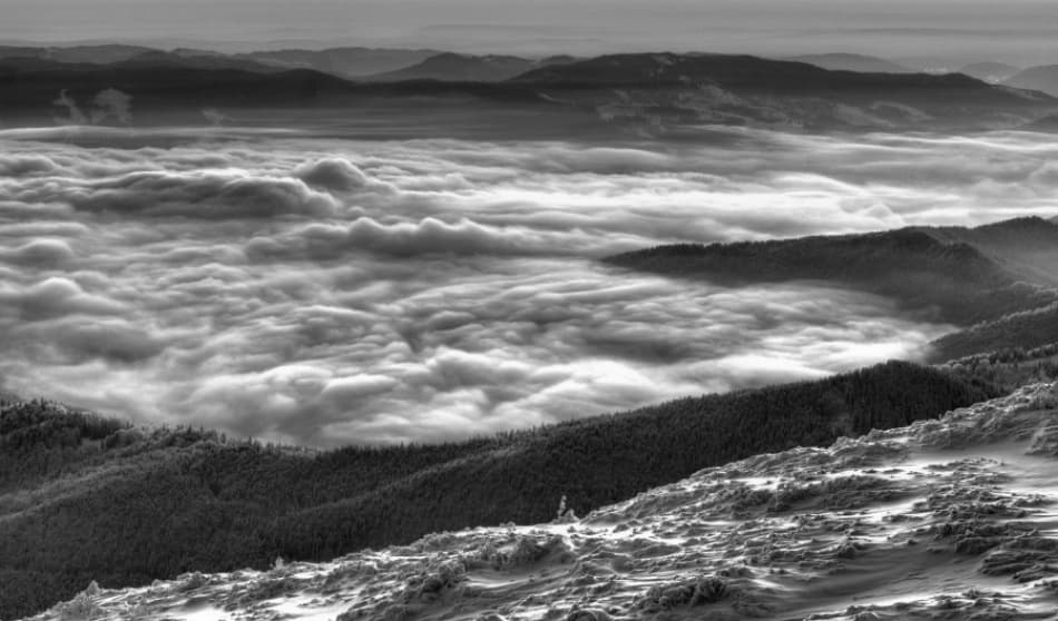 Above Winter Clouds by Cristian Flueraru — canvas wall art
