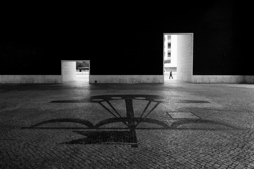 Minimalist Urban Passage by Paulo Jorge — canvas wall art