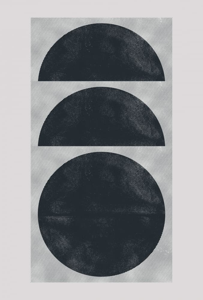 Geometric Eclipse by THE MIUUS STUDIO — canvas wall art