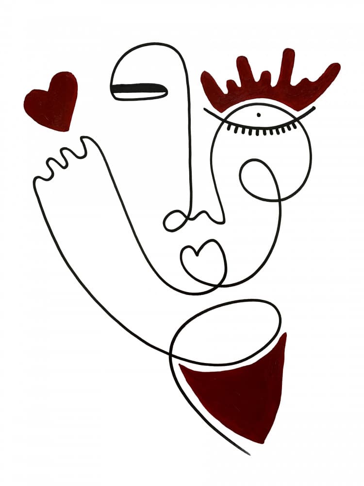 Self love iii by Shatha Al Dafai — canvas wall art
