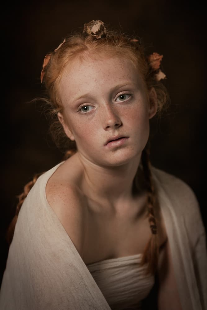 Pensive Young Redhead by Carine Belzon — canvas wall art