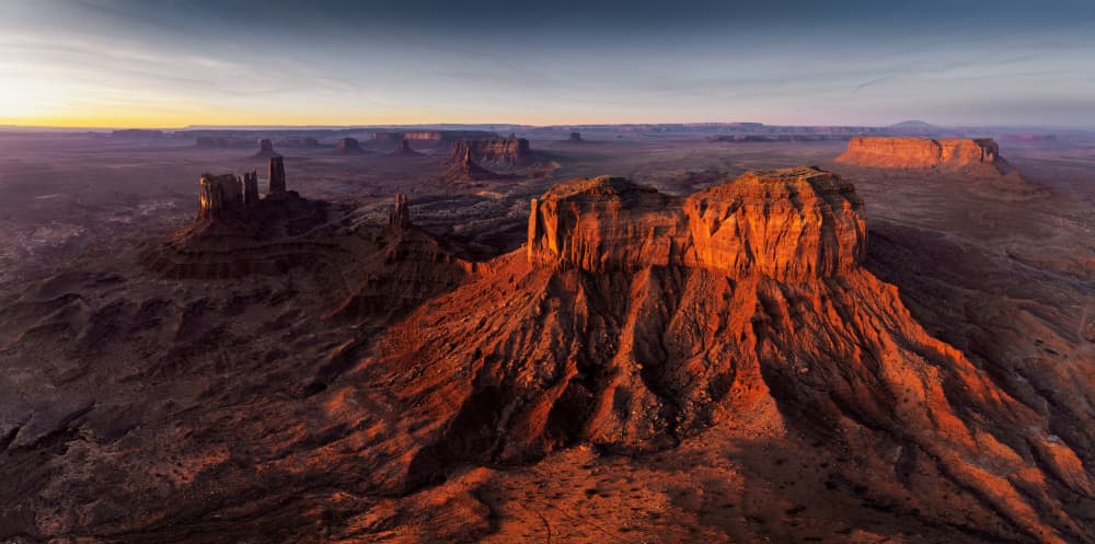 Dramatic Desert Dawn by Herbert Rong — canvas wall art