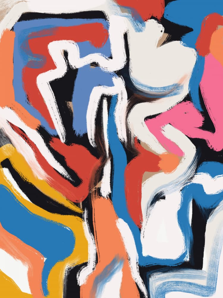 Bold Abstract Movement by Little Dean — canvas wall art