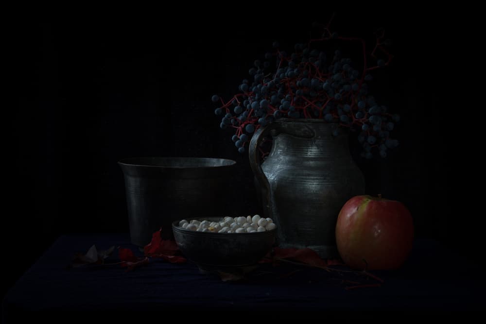 Dark Harvest Still Life by Ramiz Sahin — canvas wall art
