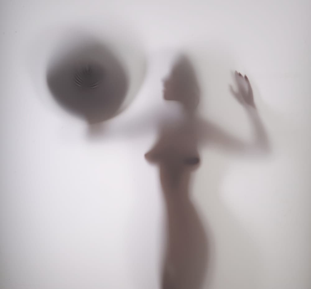 Mysterious Nude Silhouette by Izak Katz — canvas wall art