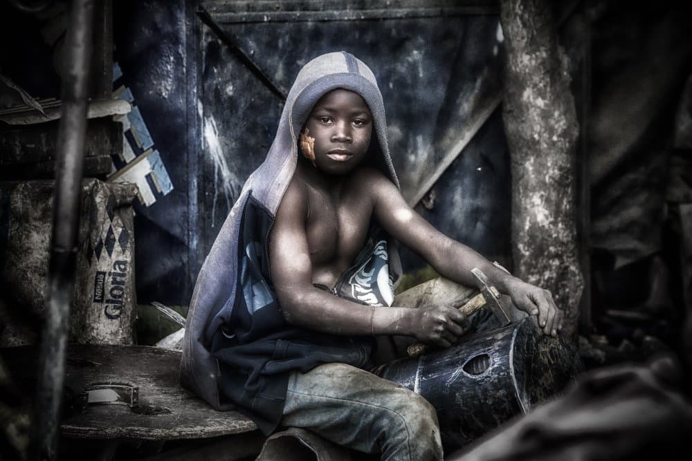 Serious Young Boy by Sergio Pandolfini — canvas wall art