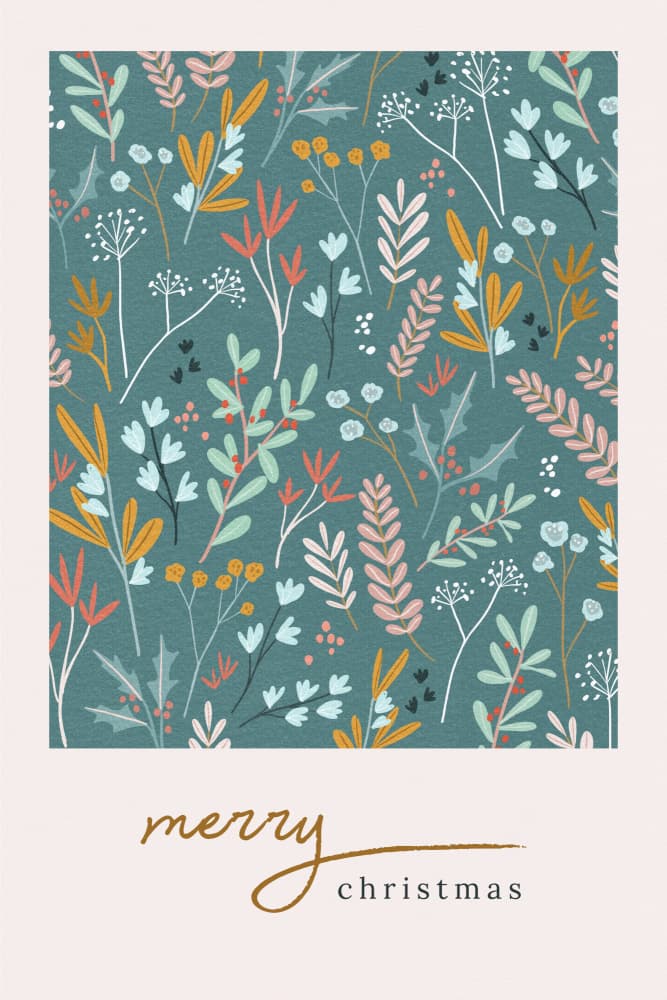 Merry Christmas Pink by Goed Blauw — canvas wall art