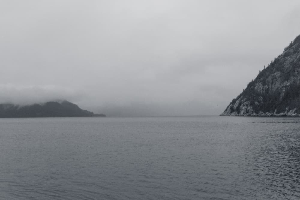 Calm Fjord Mist by Lynann Colligan — canvas wall art