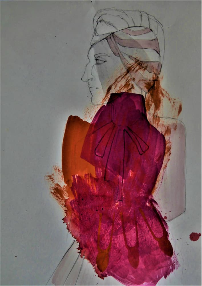 Expressive Fashion Profile by Doris Schmitz — canvas wall art