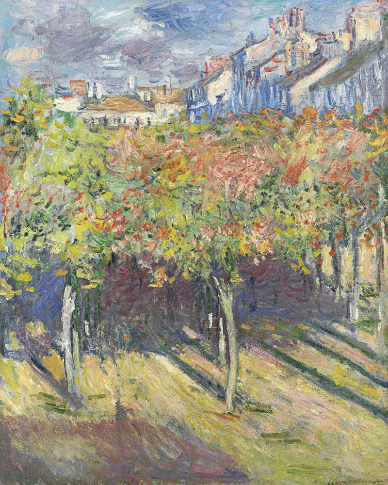 Le Cours Du 14 Juillet Vu De La Maison De Claude Monet by Claude Monet — canvas wall art