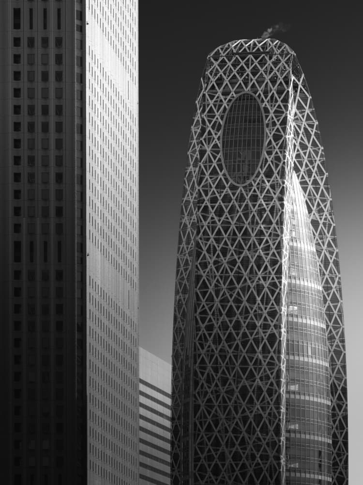 Striking City Architecture by Akira TAKAUE — canvas wall art