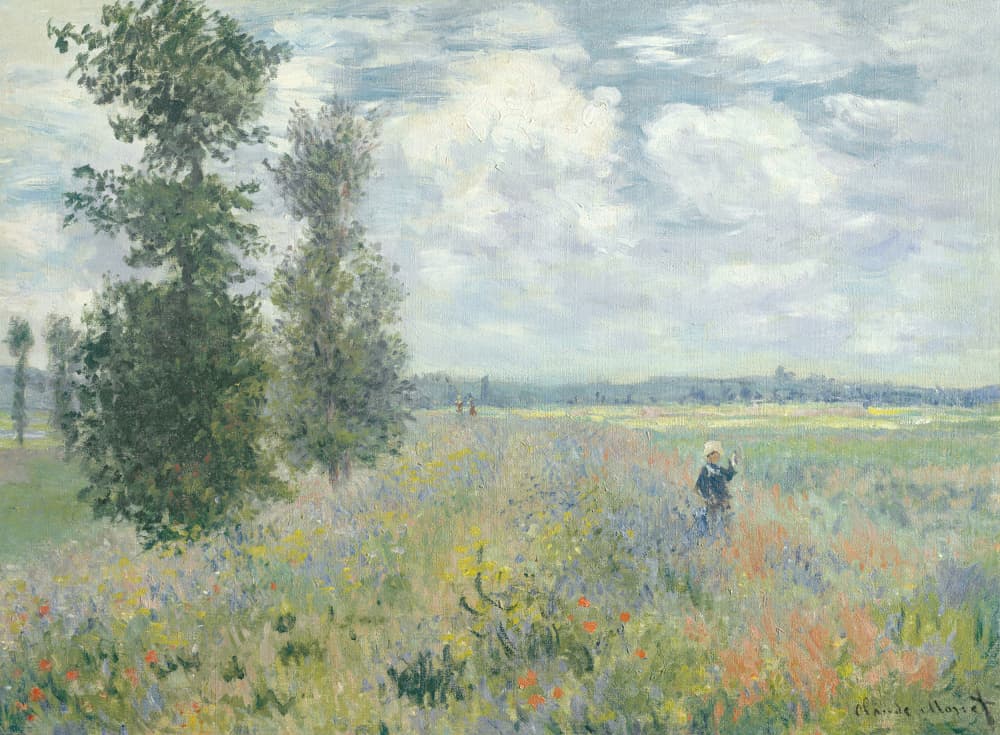 Poppy Fields Near Argenteuil (1875) By Claude Monet by Claude Monet — canvas wall art
