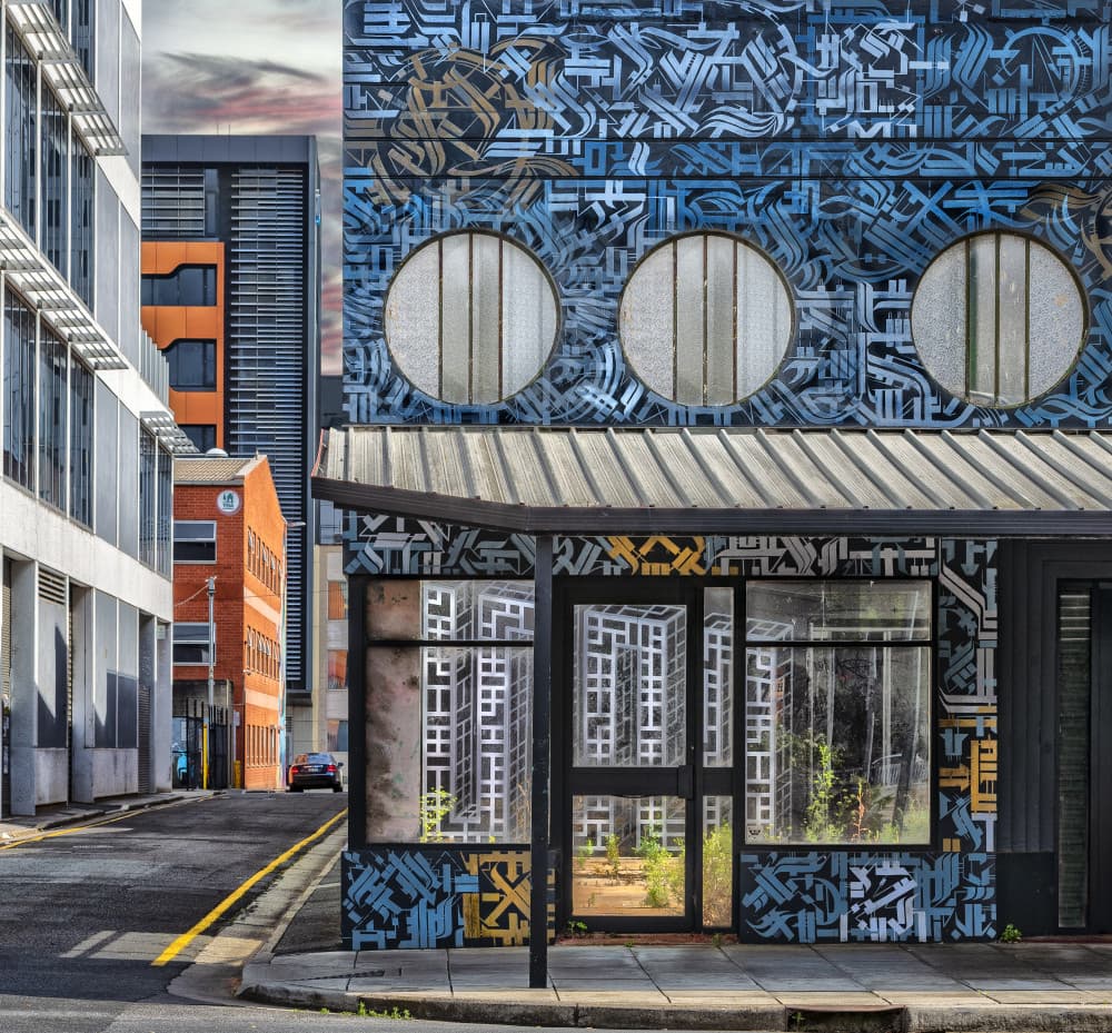 Artistic City Storefront by Wayne Pearson — canvas wall art