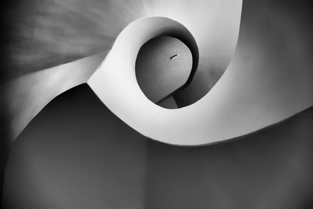 Abstract Spiral Curves by Raffi Bashlian — canvas wall art