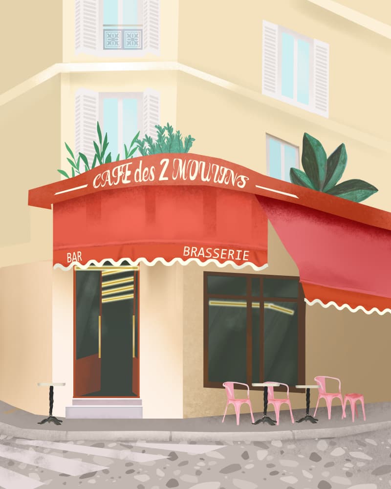 Cafe De Paris by Petra Lizde — canvas wall art