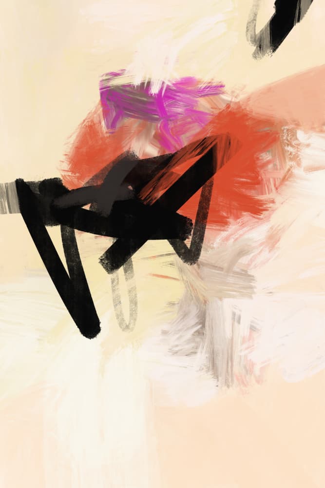 Dynamic Brushstroke Abstract by Simona Gocan — canvas wall art