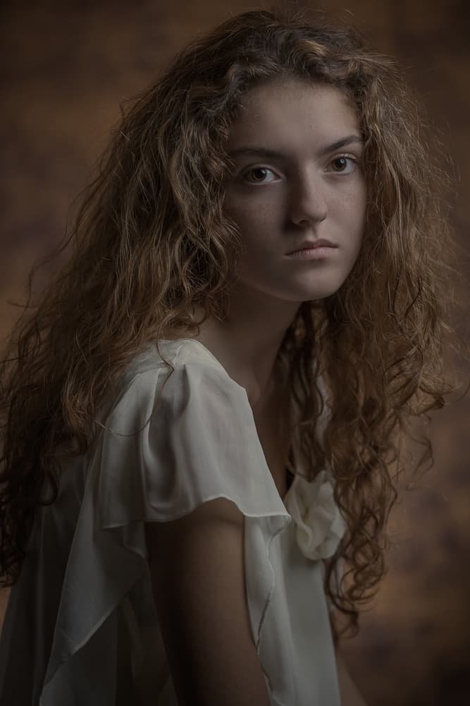 Pensive Young Woman by Carine Belzon — canvas wall art