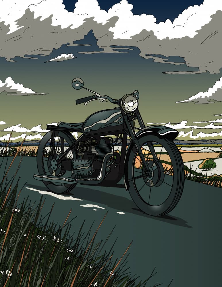 Open Road Classic Ride by Nicholas — canvas wall art