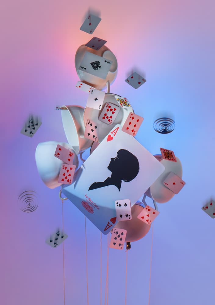 Surreal Floating Cards by Dina Belenko — canvas wall art