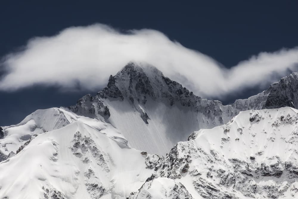 Majestic Mountain Clouds by Xiaoyang Wang — canvas wall art