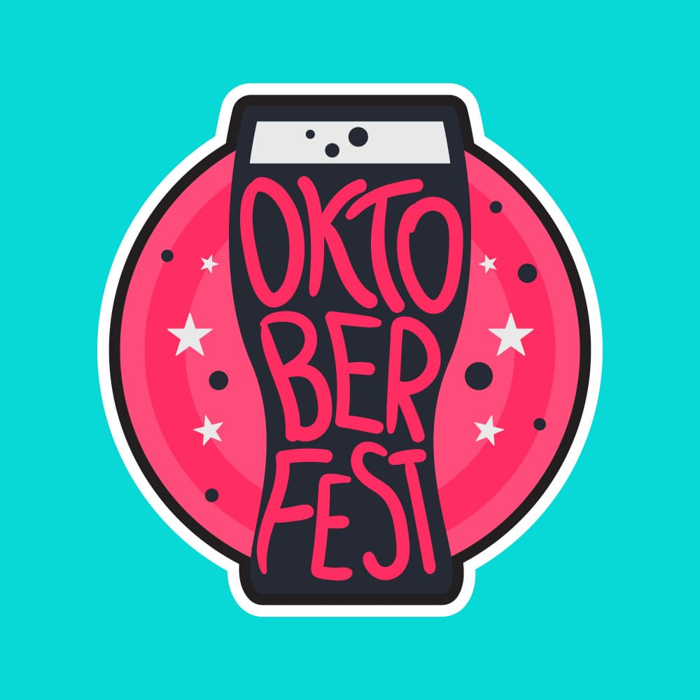 Oktoberfest Beer Glass by Marika Barsrsind — canvas wall art