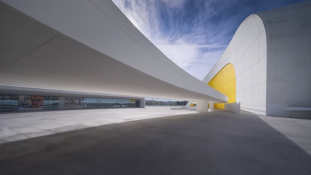 Modern Yellow Arch by Oskar Baglietto — canvas wall art