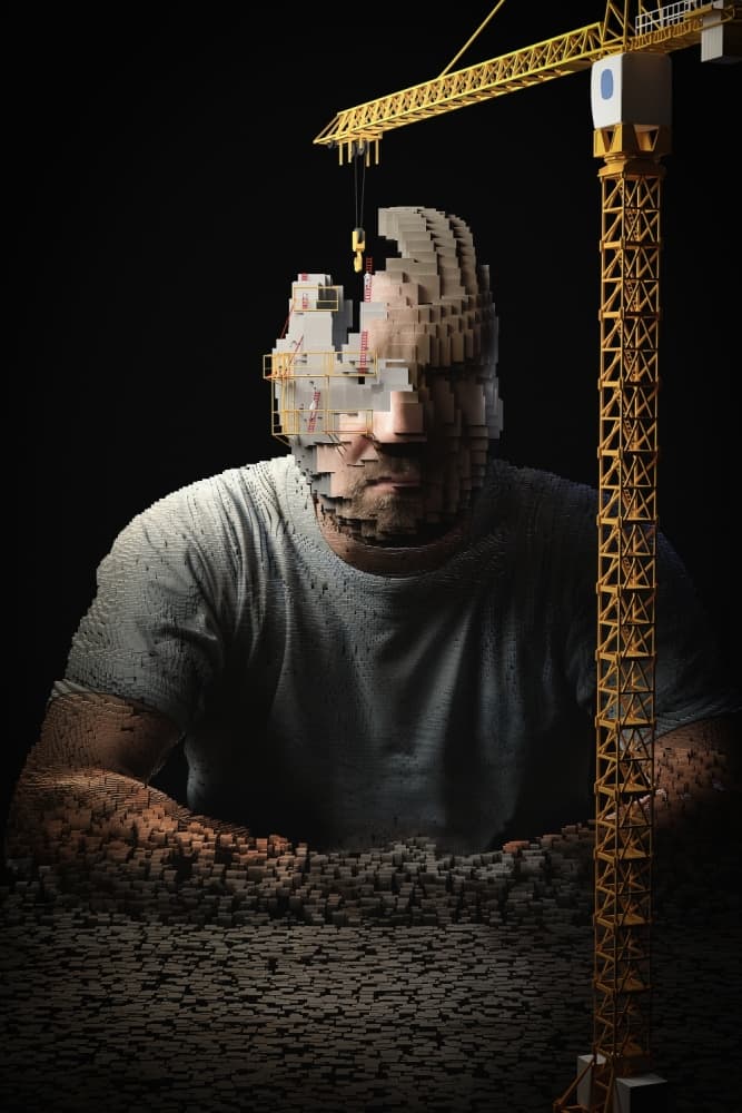 Mind Under Construction by Alexandre Brouzes — canvas wall art