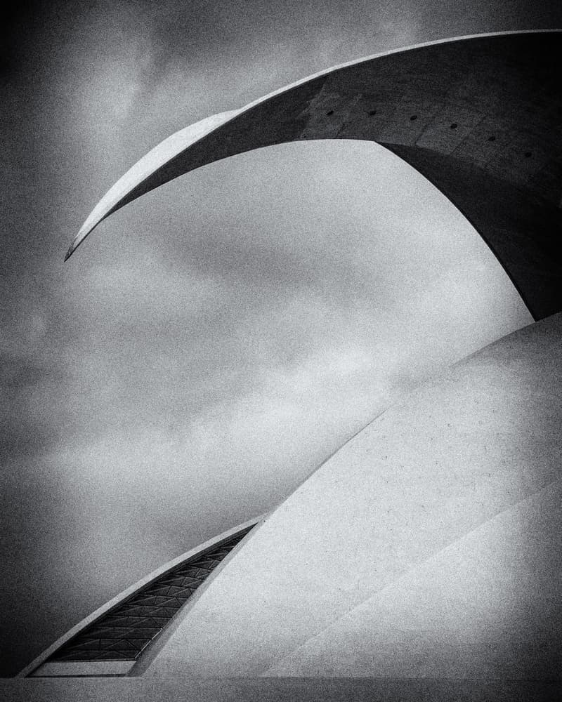 Swooping Modern Architecture by Michelle Degryse — canvas wall art