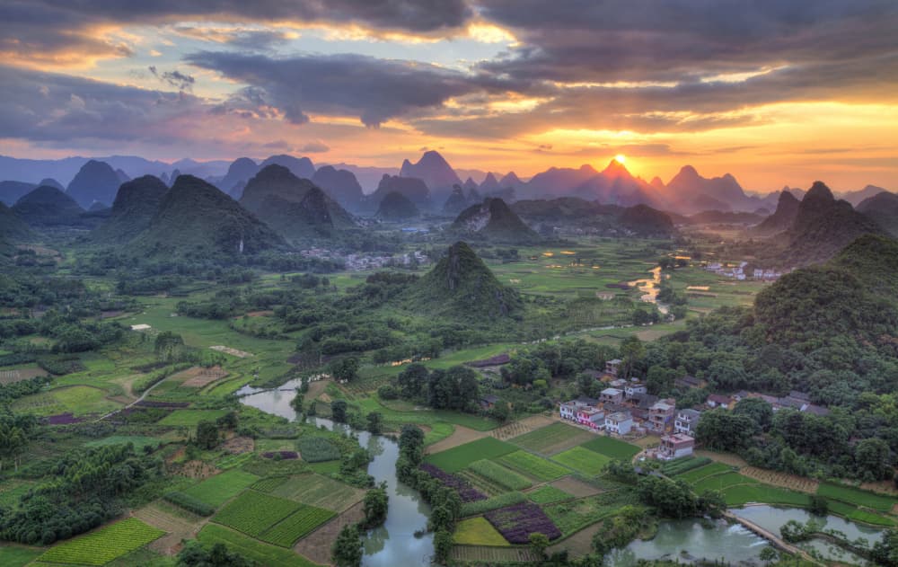 Dramatic Karst Sunset by Gregory Michiels Photography — canvas wall art
