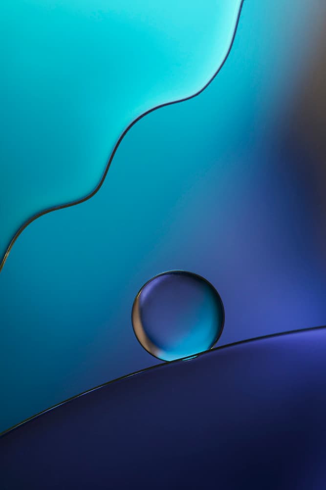 Tranquil Fluid Sphere by Rina Barbieri — canvas wall art