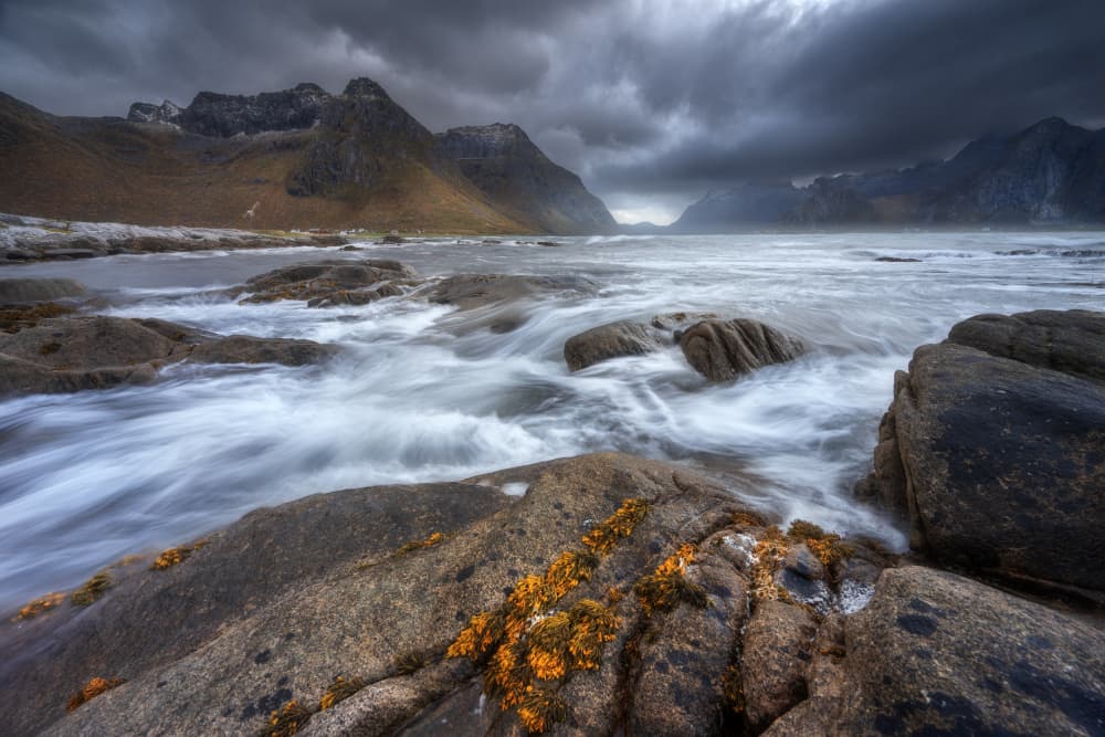 Dramatic Mountain Coast by Adam Pachula — canvas wall art