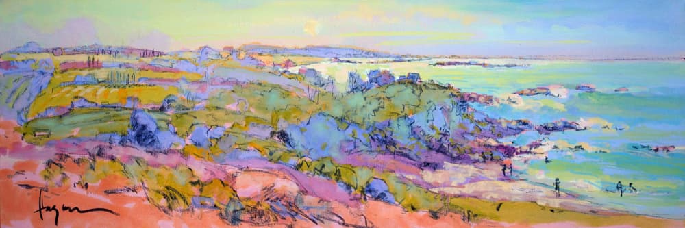 Coastal Vibrance by Dorothy Fagan — canvas wall art