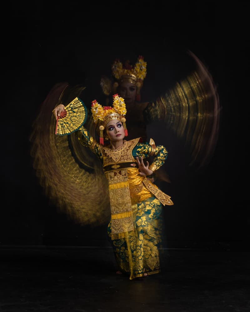 Golden Balinese Dancer by Lisdiyanto Suhardjo — canvas wall art