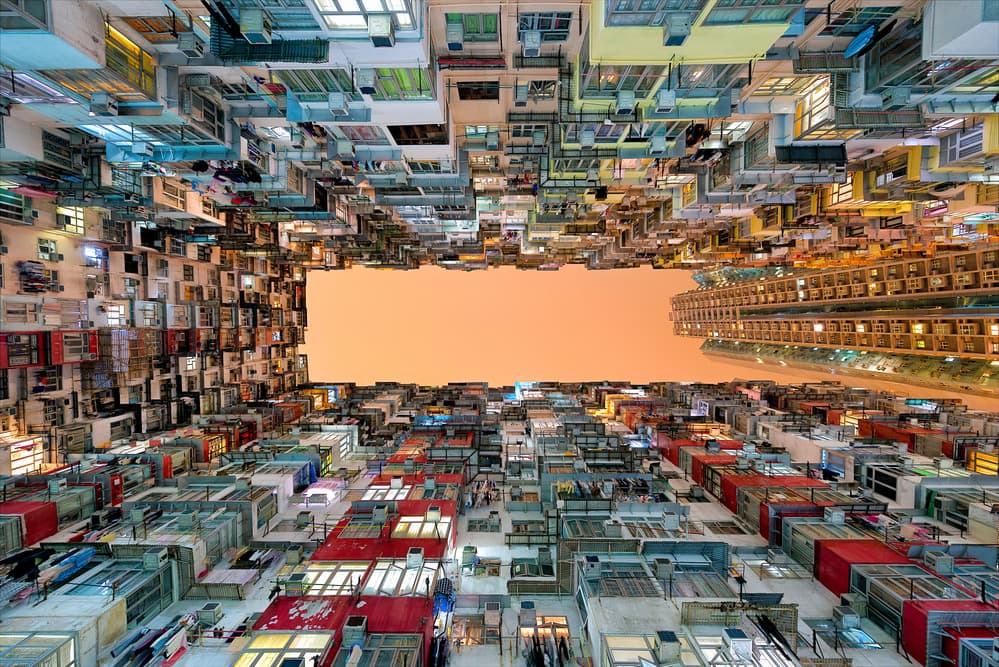 Hong Kong City Canyon by Gerald Macua — canvas wall art