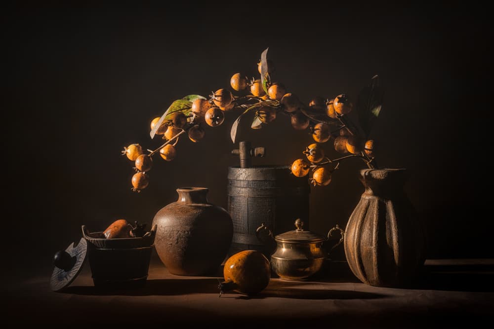 Autumn Fruit Still Life by Lydia Jacobs — canvas wall art