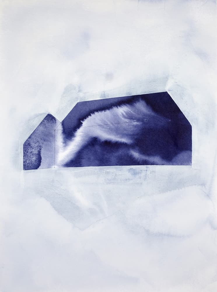 Blue Cloud House by Joshua Hoskins — canvas wall art