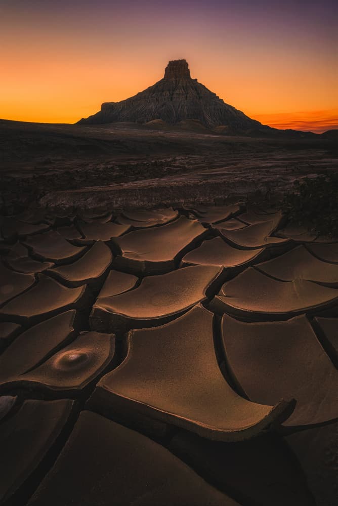 Desert Peak Twilight Glow by Lydia Jacobs — canvas wall art