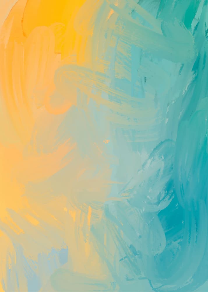 Abstract Yellow Blue Blend by RS LAB STUDIO — canvas wall art