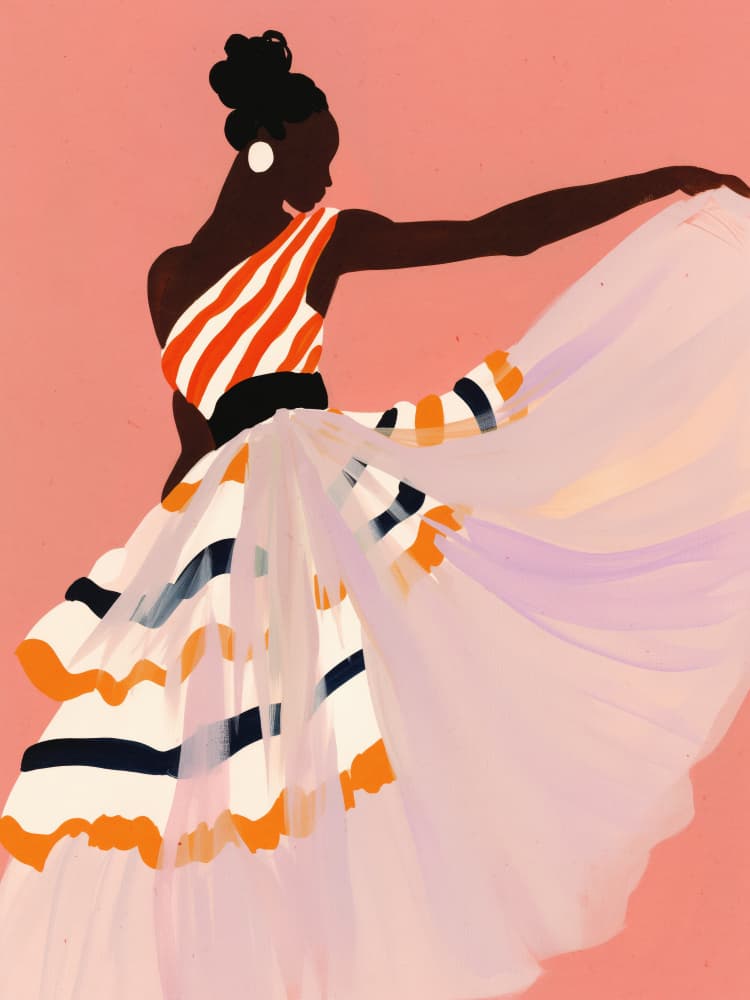Dance of Colors by Treechild — canvas wall art