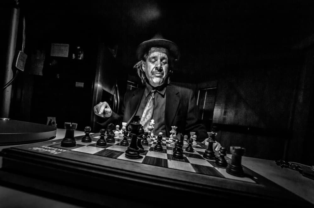 Focused Chess Player by Steve Hermann — canvas wall art