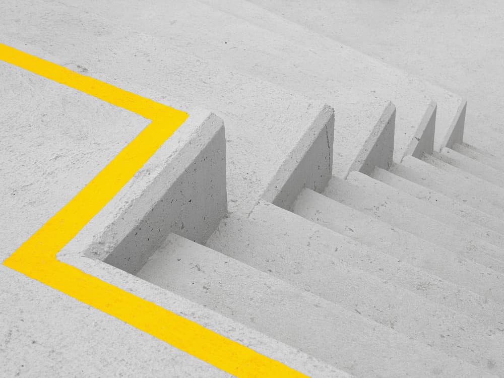 Geometric Concrete Steps by Adolfo Urrutia — canvas wall art