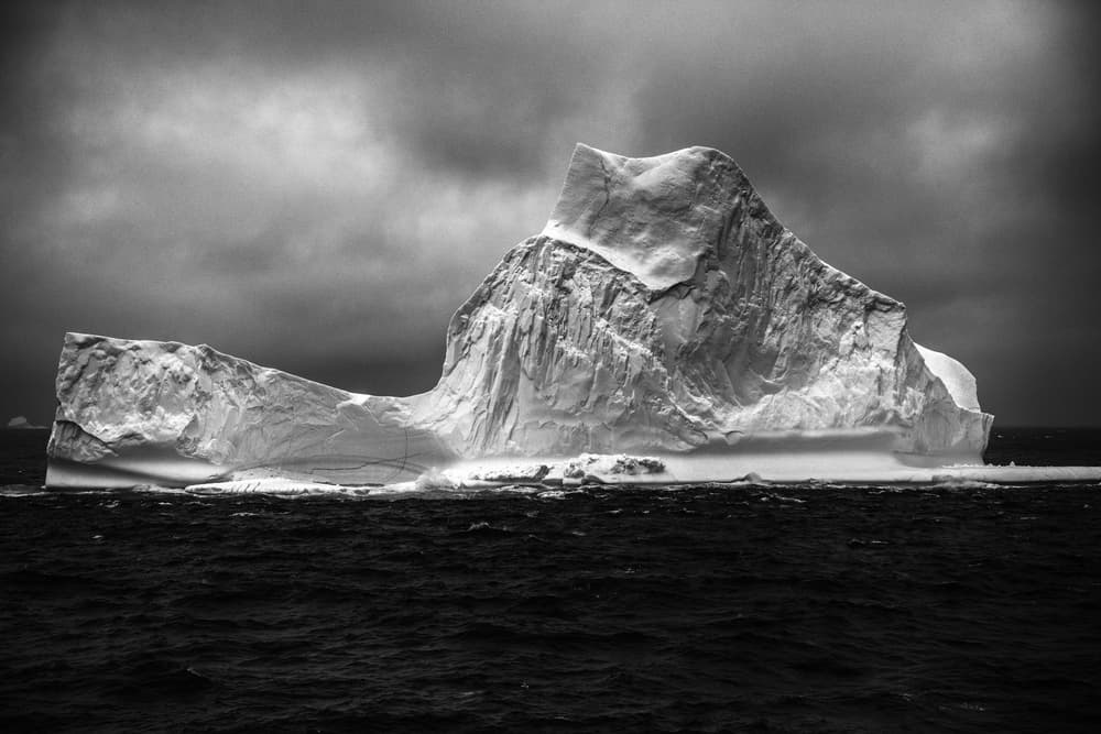 Majestic Iceberg Dark Sea by Erhard Bewernick — canvas wall art
