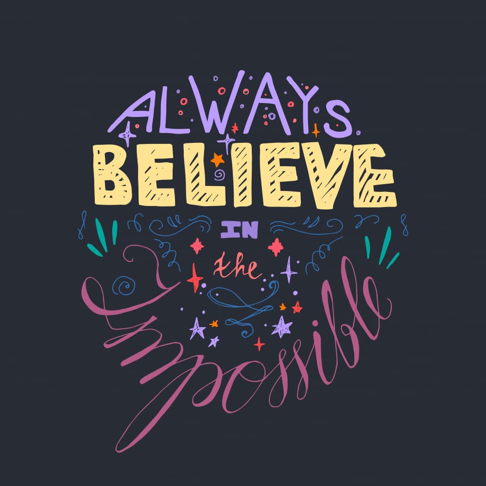 Believe In The Impossible by Marika Barsrsind — canvas wall art