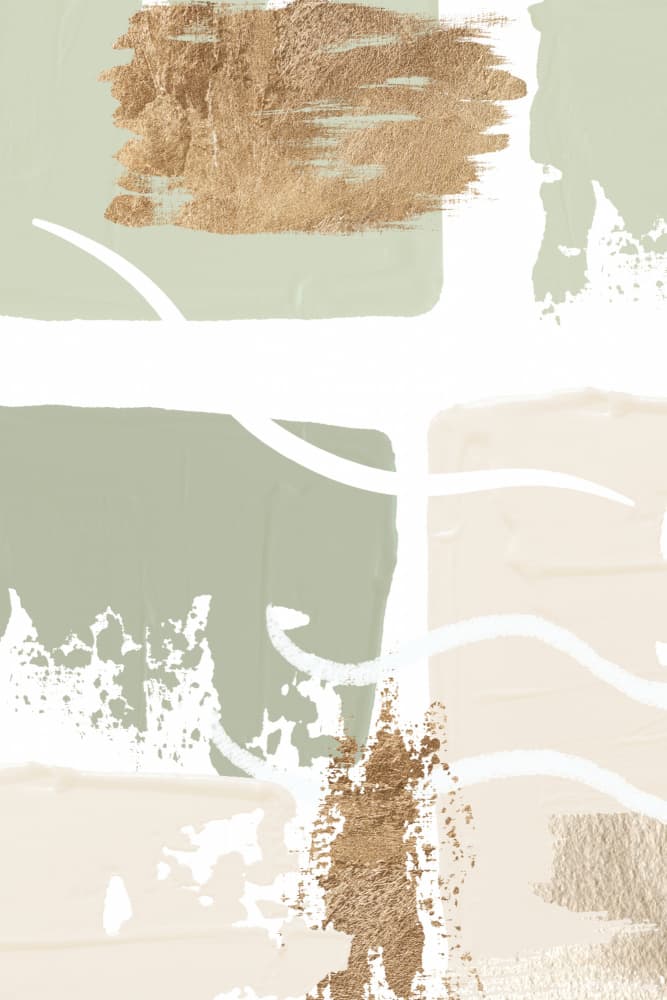 Textured Sage Gold Abstract by Sally Ann Moss — canvas wall art