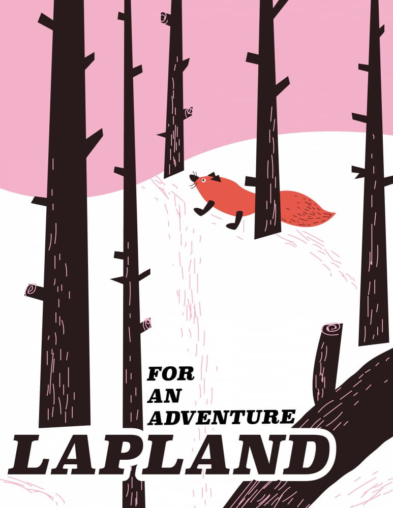 Lapland Fox Winter Forest by Nicholas — canvas wall art