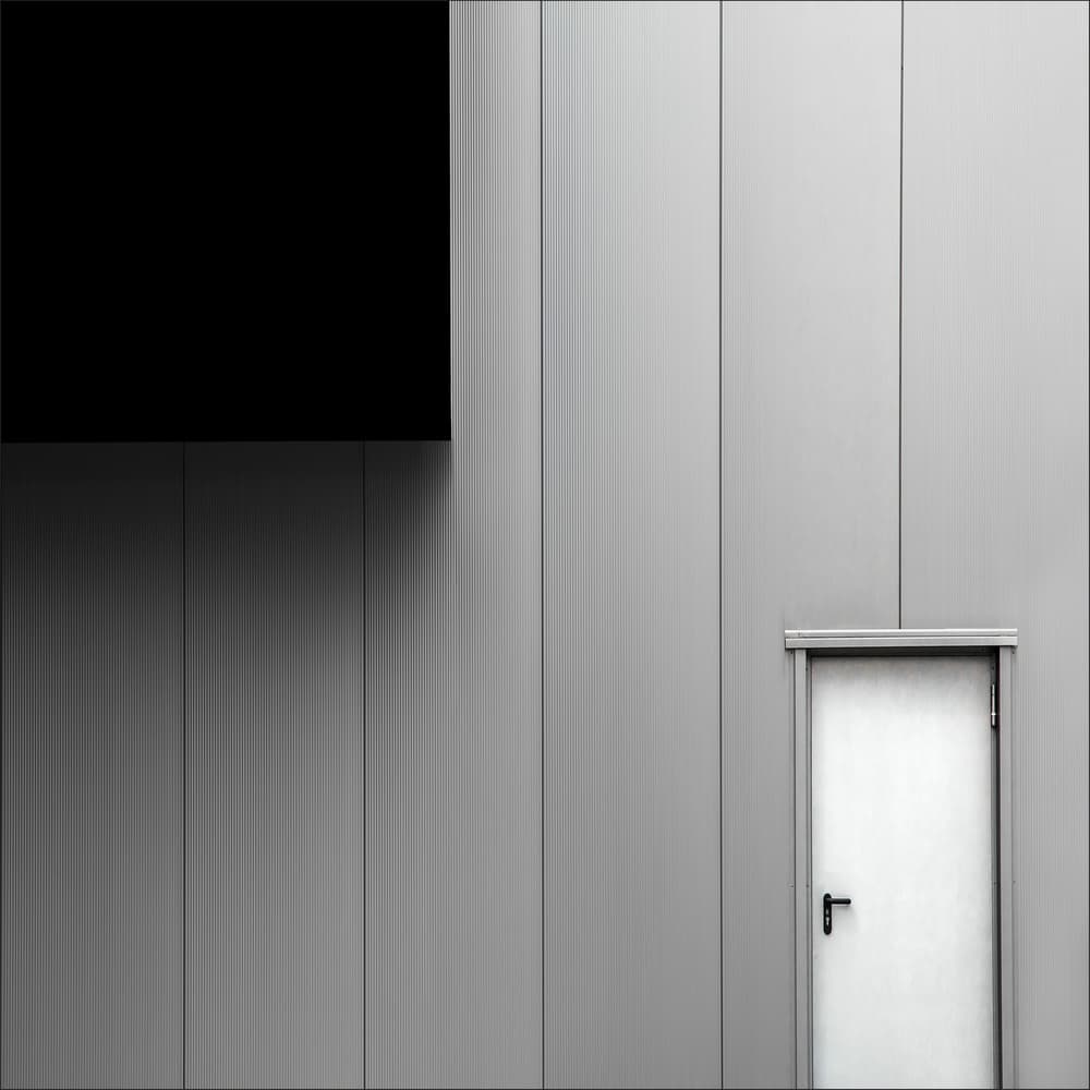 Minimalist Gray Entry by Gilbert Claes — canvas wall art